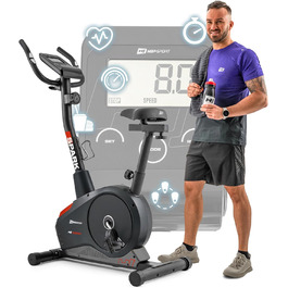 Велотренажер Hop-Sport Spark для дому з комп'ютером і пульсометром, 8 рівнів навантаження, маховик 9 кг, максимальна вага 120 кг