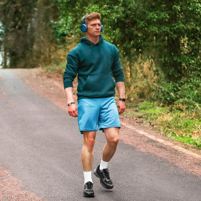 Черевики для піших прогулянок FitVille для чоловіків, широкі, трекінгові, туристичні, чорні. Зі зносостійкою підошвою, дихаючі, легкі, кросівки 45 EU, X-широкі