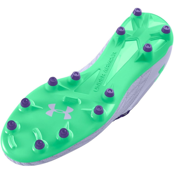 Кросівки футбольні Under Armour Magnetico Select 3.0 FG Unisex, білі, капри (45 EU, фіолетовий)