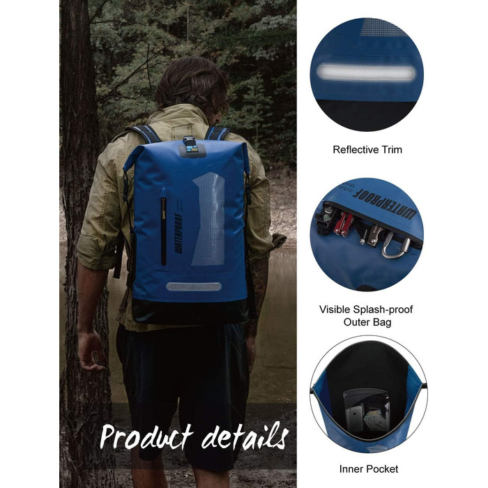 Водонепроникний рюкзак Dry Bag IDRYBAG 20/30/40L: для подорожей, каякінгу та активного відпочинку
