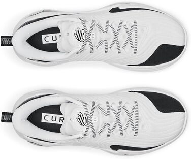 Баскетбольні кросівки Under Armour Curry 12 EXTL для чоловіків, сірі, чорні, білі (7.5, білий/чорний)