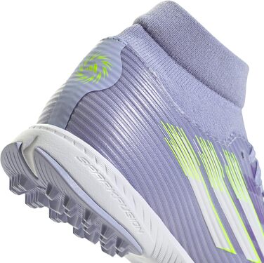 Жіночі футбольні бутси adidas F50 SPARKFUSION League Mid Turf 39 1/3 EU, фіолетовий, лимонний, пурпурний кольори