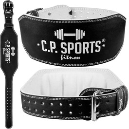 Шкіряний пояс для важкої атлетики C.P.Sports, екстра широкий, для бодібілдингу, фітнесу та силових тренувань