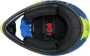 Мотошолом protectwear Crosshelm Endurohelm R710X, синьо-жовтий