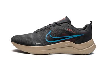 Чоловічі кросівки Nike Downshifter 12 (темно-сірий/хакі/червоний/синій), розмір 42 EU