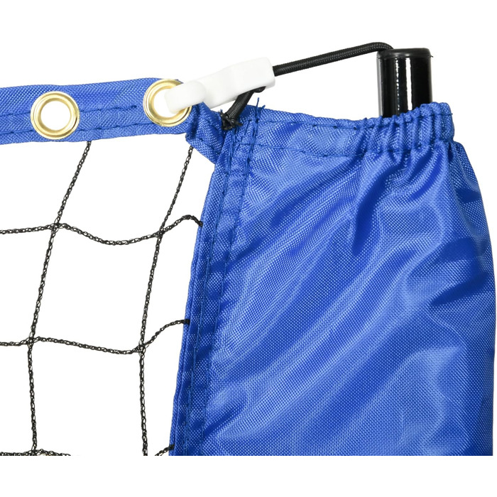 Сітка для бадмінтону SPORTNOW 3/4м, розкладна, регульована висота, для тенісу, бадмінтону, піклболу, волейболу, з сумкою, чорно-синя