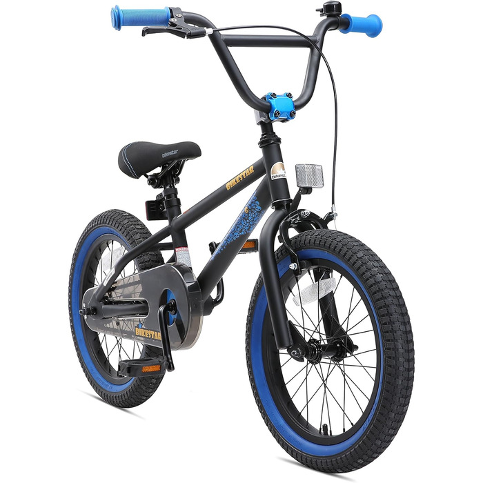 Дитячий велосипед BIKESTAR для хлопчиків і дівчаток від 3 до 6 років, 12/16/20 дюймів, BMX фрістайл, тестування без ризику