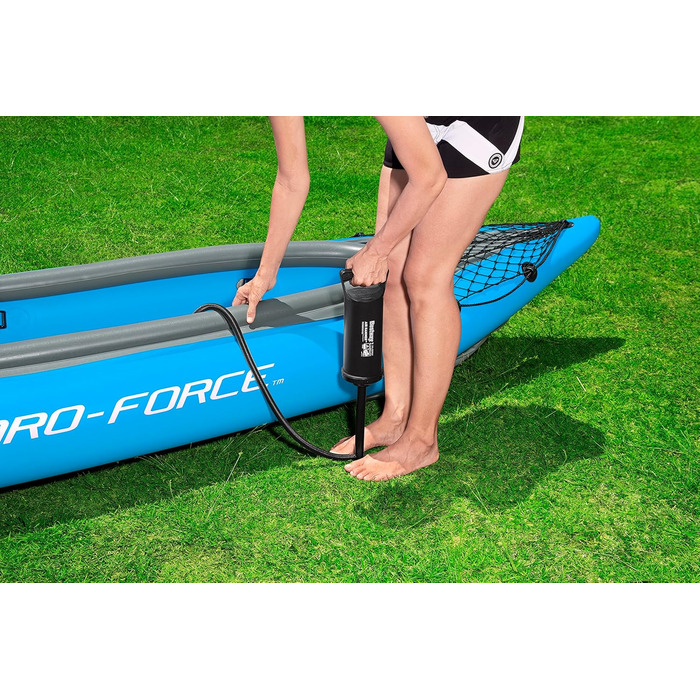 Надувний каяк Bestway Hydro-Force Cove Champion X2, 331x88x45 см, комплект з веслами і насосом