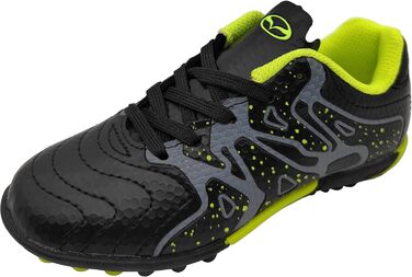 Дитячі футбольні бутси для тренувань на твердих поверхнях. Легкі футбольні кросівки для хлопчиків та дівчаток, розмір 30-40 (40 EU), чорний колір