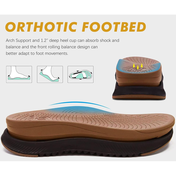 Чоловічі сандалії ONCAI Wandersandalen - сірі, для пляжу, трекінгу та водного спорту, з регульованими ремінцями (49 EU)