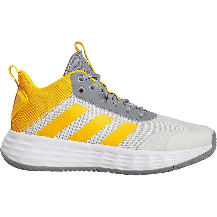 Кросівки баскетбольні adidas Own The Game 2.0 Lightmotion Mid сірі, жовті, чорні (46 2/3 EU)