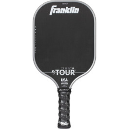 Професійна ракетка для піклболу Franklin Sports Pro FS Tour Series T700 з вуглецевого волокна, 14/16 мм, сірий, синій, рожевий, офіційно затверджена USA Pickleball