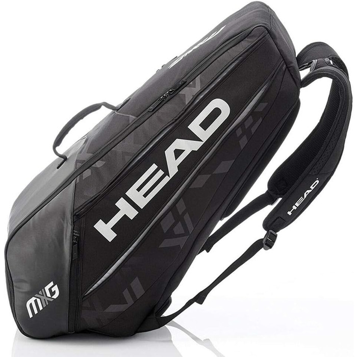 Тенісна сумка HEAD MXG 6R Combi для ракеток, чорна, універсальна