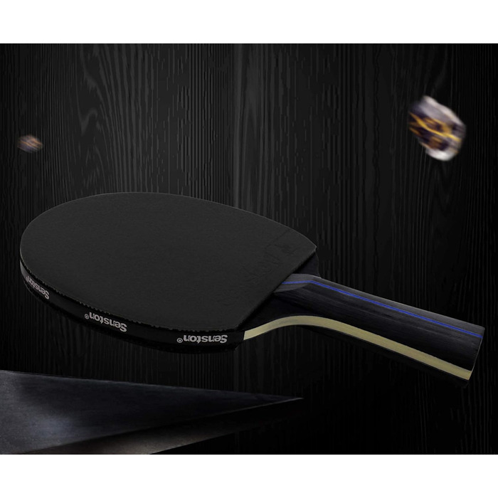 Набір тенісних столів Senston: 2 ракетки та 3 м'ячі, для 2 гравців, чорний колір