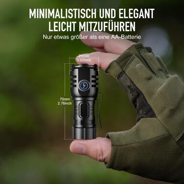 Ліхтар налобний LED 6000 люмен, перезарядна USB-C, 8 режимів, водонепроникний, для кемпінгу, туризму, надзвичайних ситуацій (чорний)