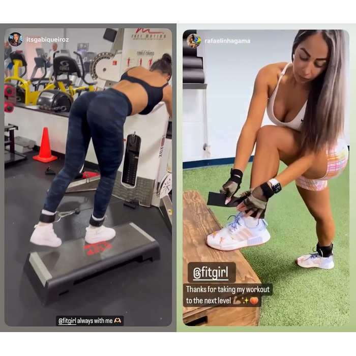 FITGIRL Манжети для щиколоток для тренажерів і резинок, для дому та спортзалу, для тренування сідниць, кікбеків, розгинання ніг, відведення стегна