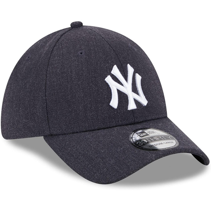 Кепка New Era 39Thirty New York Yankees Heather Navy S-M (Синій)
