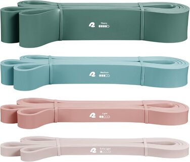 Набір еластичних стрічок для фітнесу Retrospec: тренування, тонізування, розтяжка та фізіотерапія