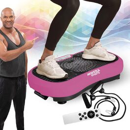 Вібраційна платформа Miweba Sports MV100 2D, 250 Вт, 3D-зони, для схуднення та фітнесу вдома, рожева, гарантія 3 роки