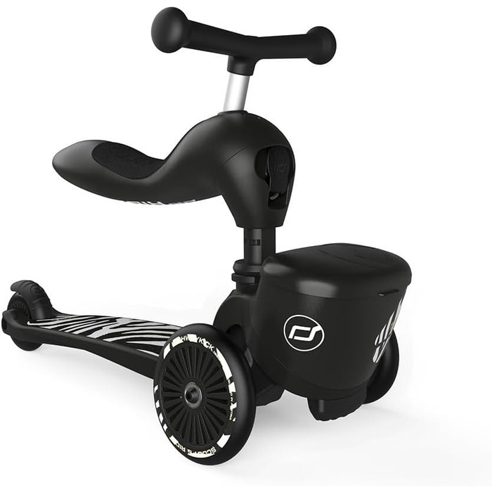 Біговел Scoot & Ride Highwaykick 1 Lifestyle з сидінням та кошиком (зебра)
