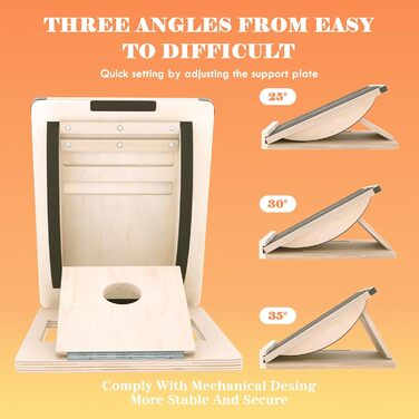 Дошка для тренувань 2-в-1: нахил та баланс, фітнес-обладнання, тренажер для пресу, антиковзаюча поверхня