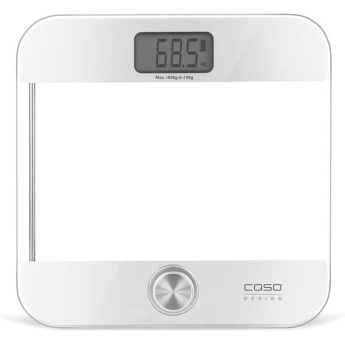 Ваги для тіла CASO Body Energy Ecostyle, скляні, без батарейок, до 180 кг, точність 100 г, дизайнерські