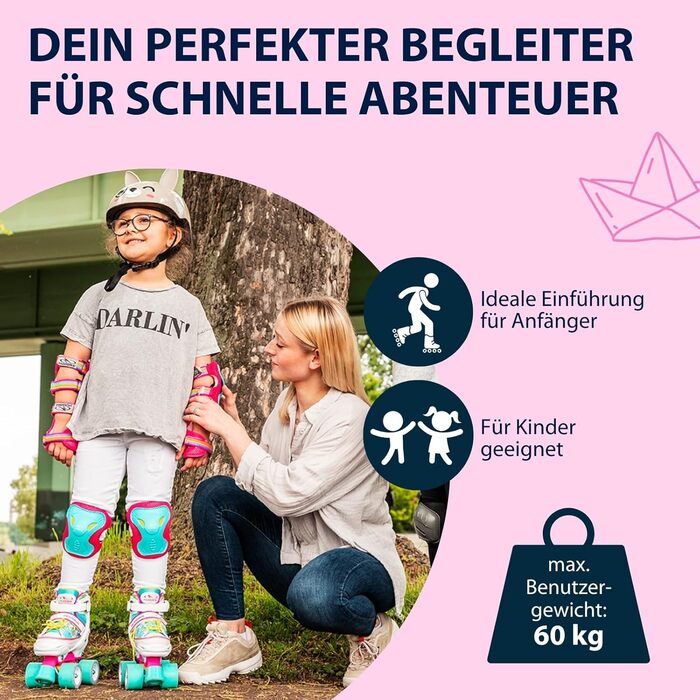 Роликові ковзани HUDORA Wonders: регульовані, дитячі, 32-35 Single