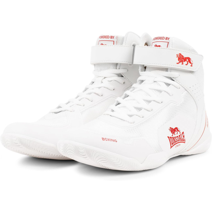 Боксерські боксерки Lonsdale Rufford біло-червоні (41 EU)