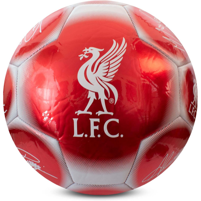 Офіційний футбольний м'яч Liverpool F.C. Hy-Pro, металевий, розмір 5, для тренувань і матчів, колекційний, для дітей і дорослих