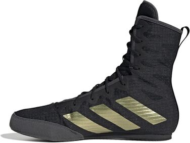 Кросівки adidas Box Hog 4 Unisex, 38 EU, чорний, золотий, сірий, чорно-сірий