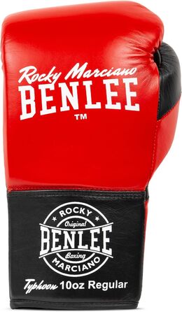 Боксерські рукавички BenLee Typhoon 08 oz Red/Black з натуральної шкіри