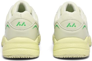 Жіночі тенісні кросівки P601 - неслизькі, з амортизацією, стабілізуючі, дихаючі, біло-фіолетові (40.5 EU, лимонно-жовті)