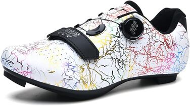 Велосипедні шкарпетки для чоловіків та жінок, шосейні та MTB, сумісні з Look SPD SPD-SL, дихаючі, для їзди на відкритому повітрі (38 EU, білий)