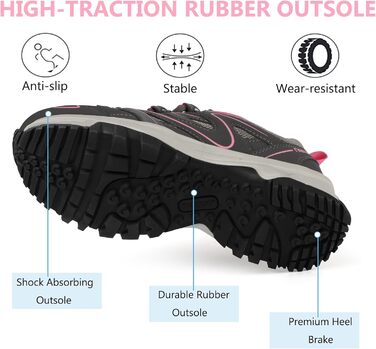 Черевики для трекінгу Riemot для чоловіків, рожево-сірі, 41 EU