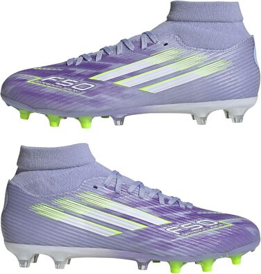 Жіночі футбольні бутси adidas F50 Sparkfusion League Firm Ground, Violet Tone/Lucid Lemon/Purple Rush, розмір 36 EU