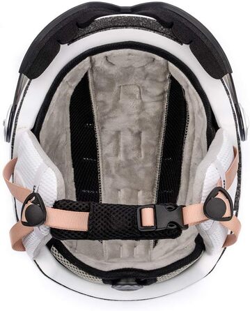 Шолом гірськолижний дитячий/жіночий/чоловічий Meteor, розмір M (55-58 см), білий