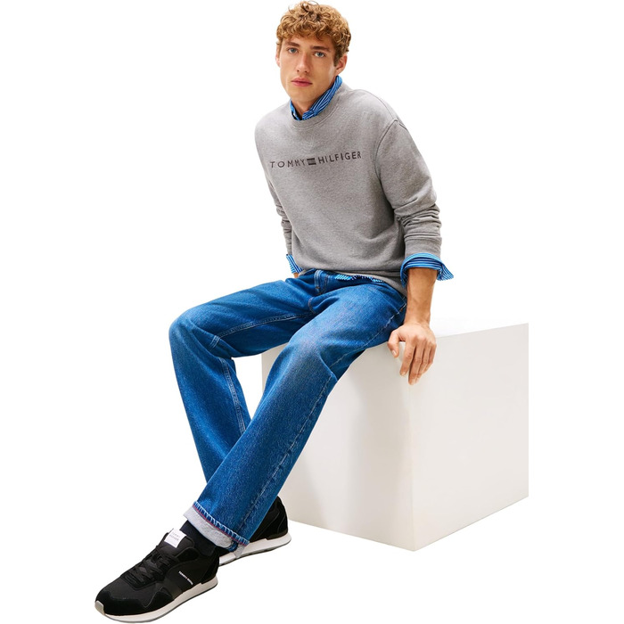 Чоловічі кросівки Tommy Hilfiger Runner Icon Mix FM0FM05679 низькі, чорні, розмір 43 EU