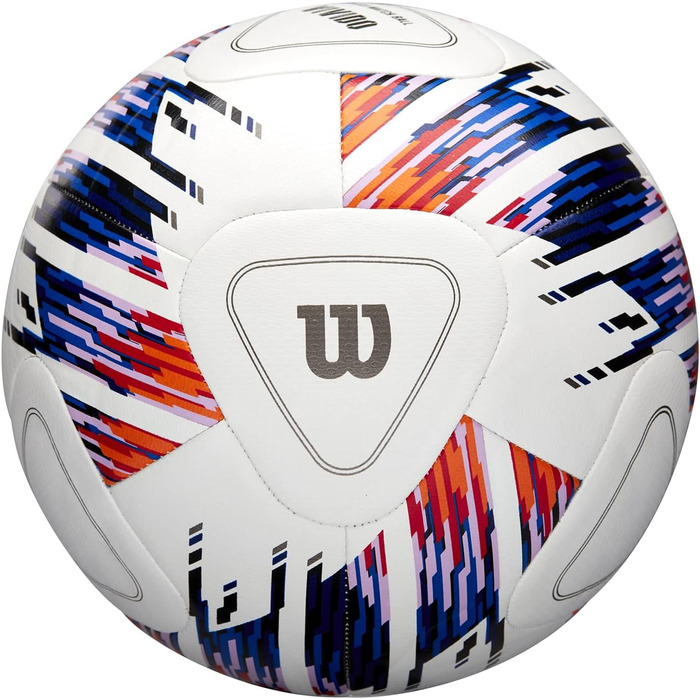 Футбольний м'яч Wilson NCAA Vivido Replica №5, біло-оранжево-фіолетовий