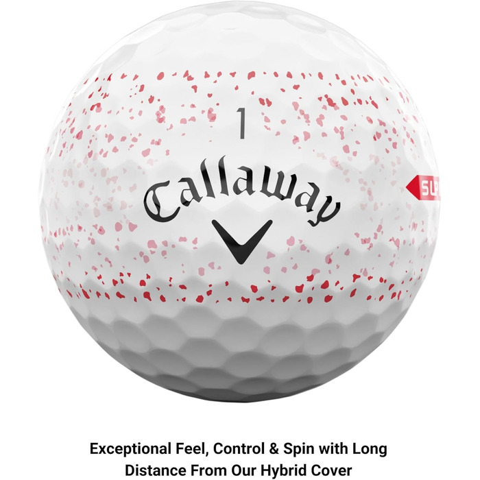 Гольф-м'ячі Callaway Supersoft 2023 - червоний, 12 шт.
