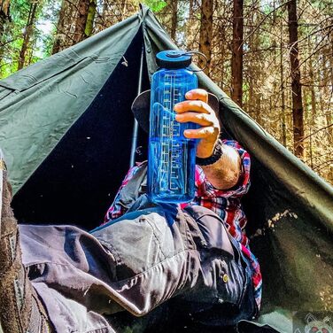 Пляшка для води Nalgene Sustain WH, 1,5 л, синя, екологічна пластикова фляга