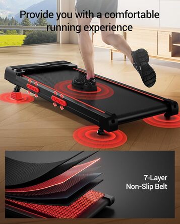 Walking Pad з нахилом 15% та швидкістю 10 км/год: компактний біговий тренажер для дому та офісу, LED-дисплей, пульт дистанційного керування, 2.5PS, максимальне навантаження 136 кг, тиха робота