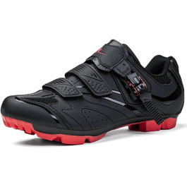 Чоловічі велотуфлі Vemont MTB для гірського велосипеда, SPD, індоор-фітнес, чорний, 41 EU