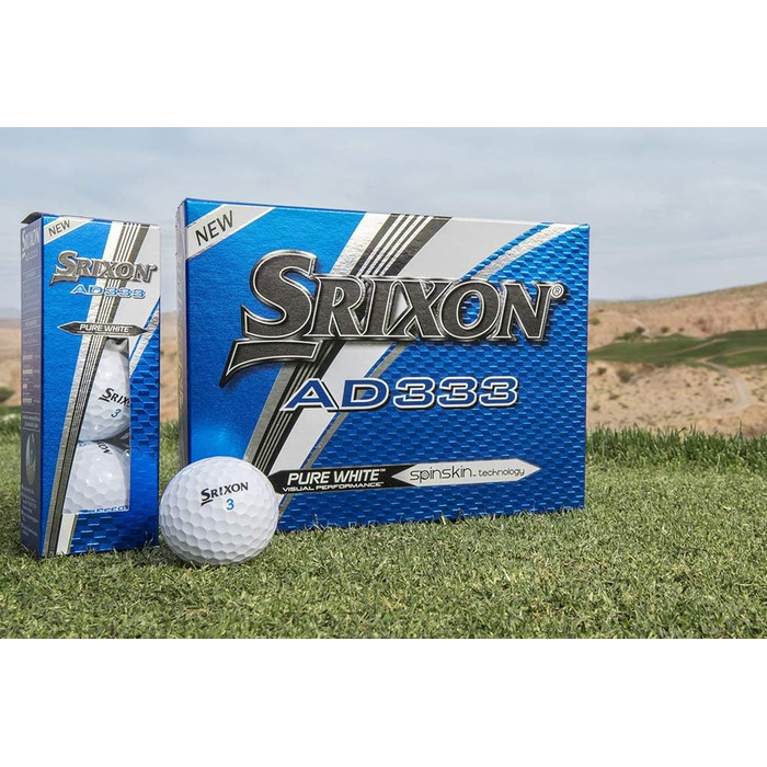 М'ячі для гольфу Srixon AD333, 12 шт, версія 2017/18
