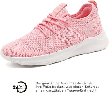 Жіночі кросівки для бігу та тенісу Damen Rosa 39 EU: Легкі, дихаючі, нековзні