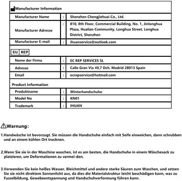 Термо рукавички для велосипеда Ihuan - чоловічі/жіночі, теплі, водонепроникні, вітронепроникні, спортивні, для велосипеда, бігу, катання на лижах, хайкінгу, чорного кольору