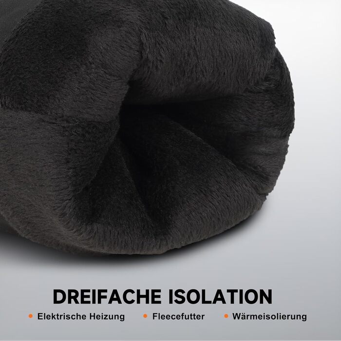 Гріючі рукавички з акумулятором 6000mAh USB, для жінок та чоловіків, 3 режими нагріву, водонепроникні, з підтримкою сенсорного екрану, чорний колір, EU