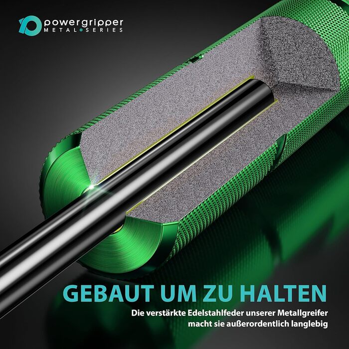 Тренажер для кисті RPM Power PowerGripper металевий 400lbs, зелений – еспандер для розвитку сили хвату, зап'ясть і передпліччя