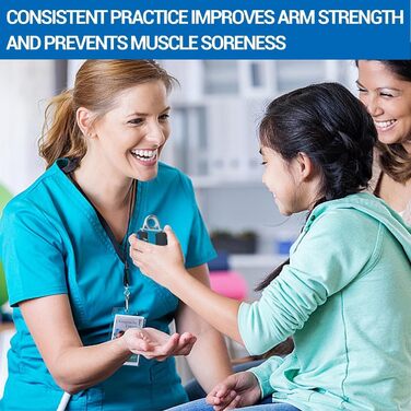 Набір для зміцнення рук Handgriff: тренажер для кистей, передпліч та пальців (2 шт., синій)