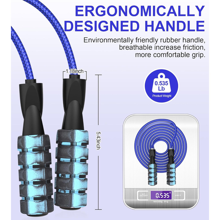 Стрибкове канат для фітнесу, з вагою, регульований, для жінок та чоловіків, зелений (червоний)