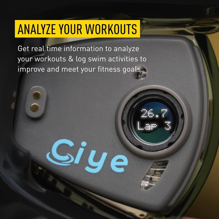 Розумні плавальні окуляри Finis Smart Goggle із дзеркальними лінзами, антифог та UV-захистом, трекер для плавання, для дорослих, синій